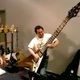Illustration for article titled Huge Gibson Flying V Guitar In Action, Plus One That's Even Bigger